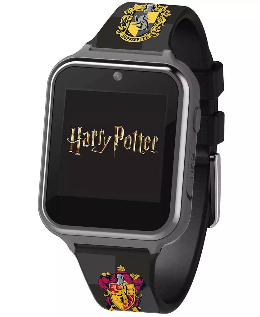 Accutime Harry Potter Kid's Touch Screen Black Silicone Strap Smart Watch, 46mm x 41mm 1