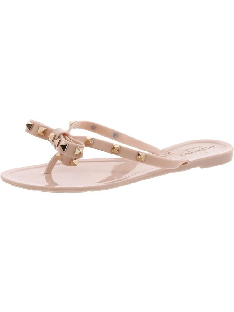 Valentino Rockstud Womens Thong Slip On Jelly Sandals 4