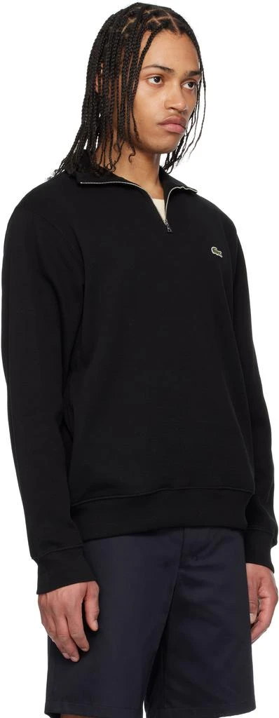 Lacoste Black Zip-Up High-Neck Sweatshirt 2