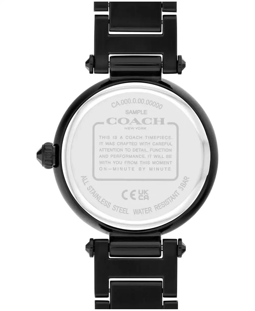 Coach Women's Cary Black Stainless Steel Crystal Watch 34mm 3