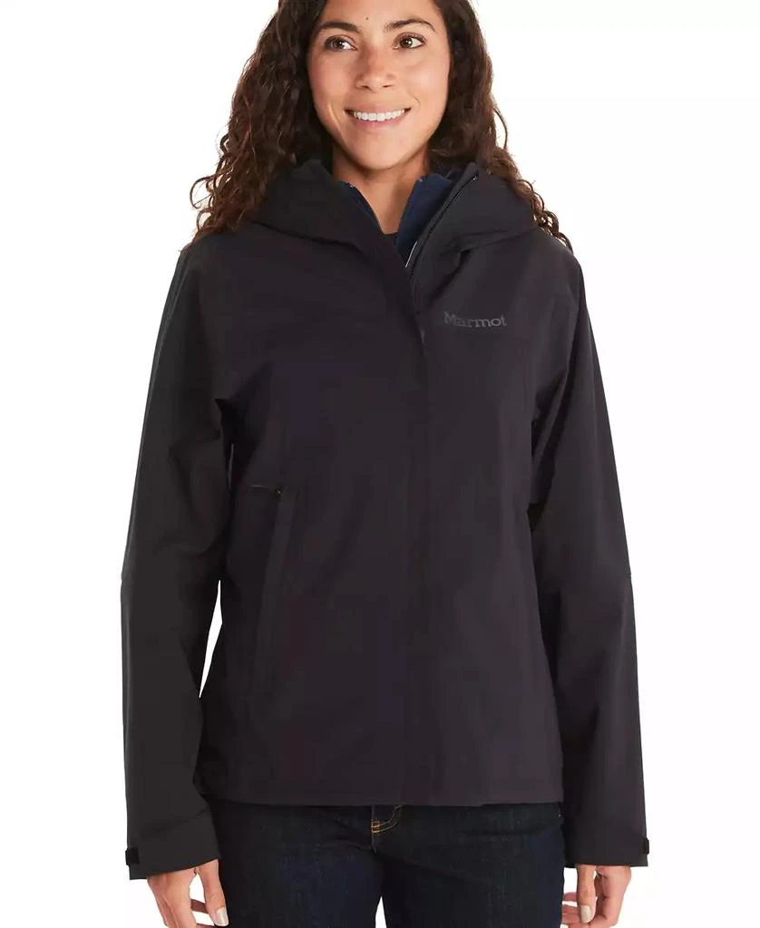 Marmot Women
s PreCip Eco Pro Hooded Collar Jacket 1