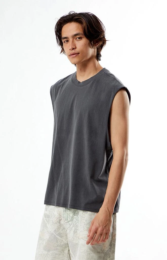 PacSun Black Cut Off Muscle T-Shirt 2