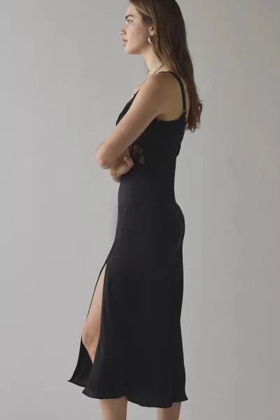Kimchi Blue Kimchi Blue Liz Lace Trim Satin Slip Midi Dress 3