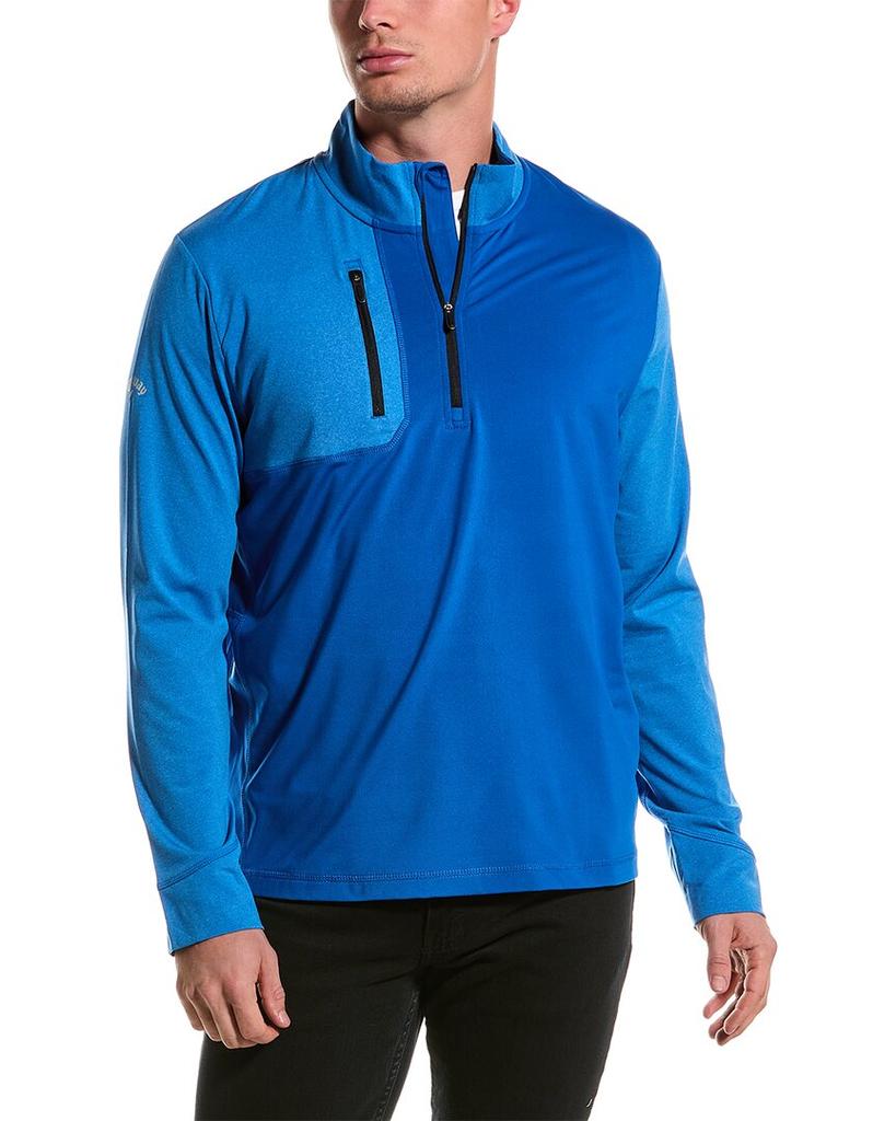 Callaway Callaway Aquapel Lightweight Mixed Media 1/4-Zip Pullover