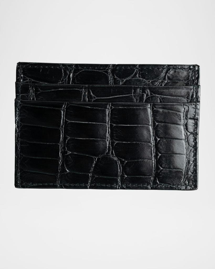 Abas Men's Alligator Leather Card Case