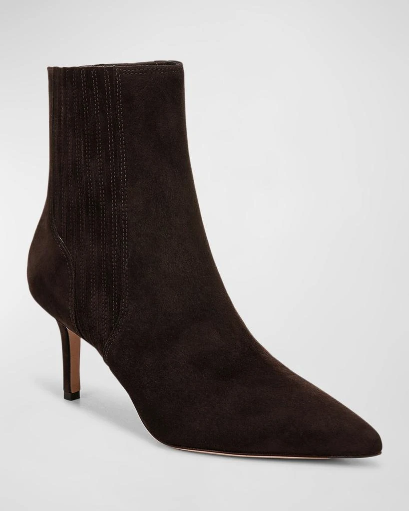 VERONICA BEARD Lisa Suede Stiletto Ankle Booties 2