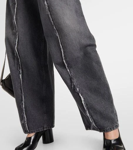 MM6 Maison Margiela Distressed wide-leg jeans 5