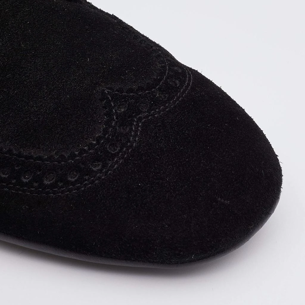 Gucci Gucci Black Brogue Suede Derby Lace Up Loafers Size 41 7