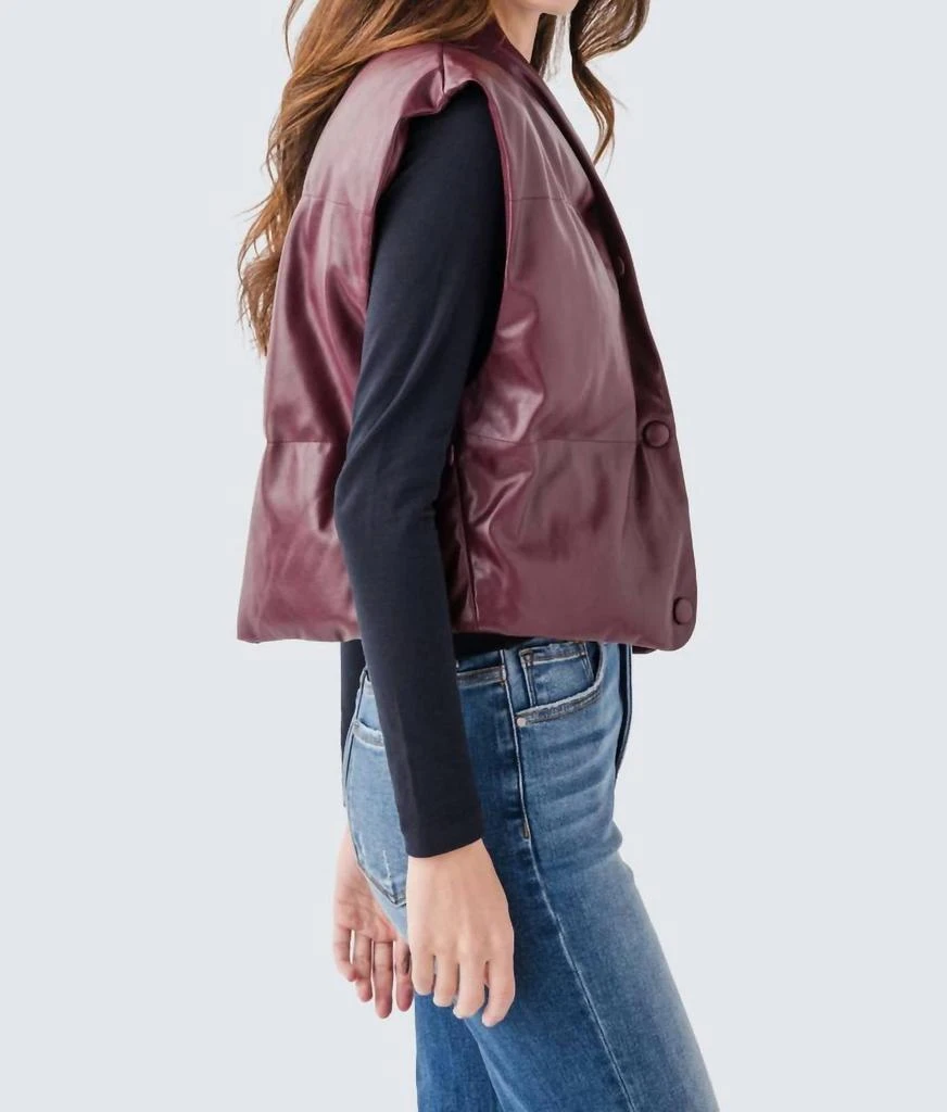 Elan Elan - Faux Leather Vest 3