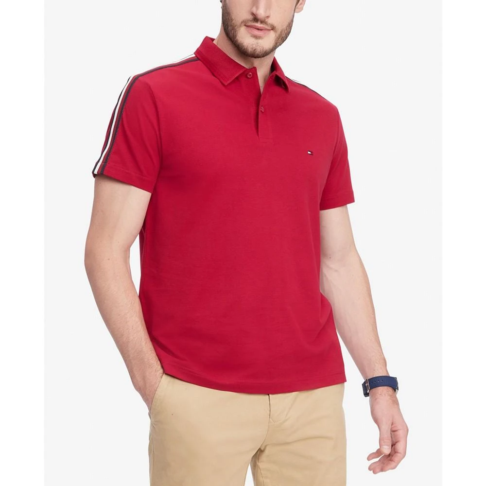 Tommy Hilfiger Men's Monotype Stripe Cotton Polo 1