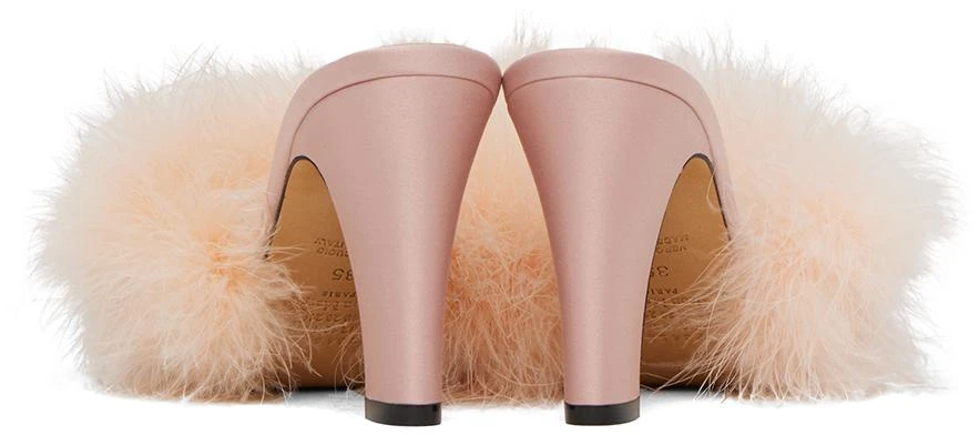 Maison Margiela Pink Feather Mules 2