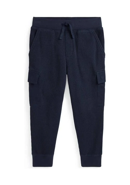 Ralph Lauren Lauren Childrenswear Boys 2 7 Waffle Knit Cotton Cargo Jogger Pants 1
