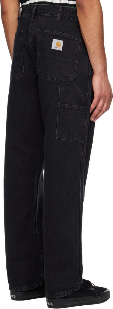Carhartt WIP Black Single Knee Jeans 3