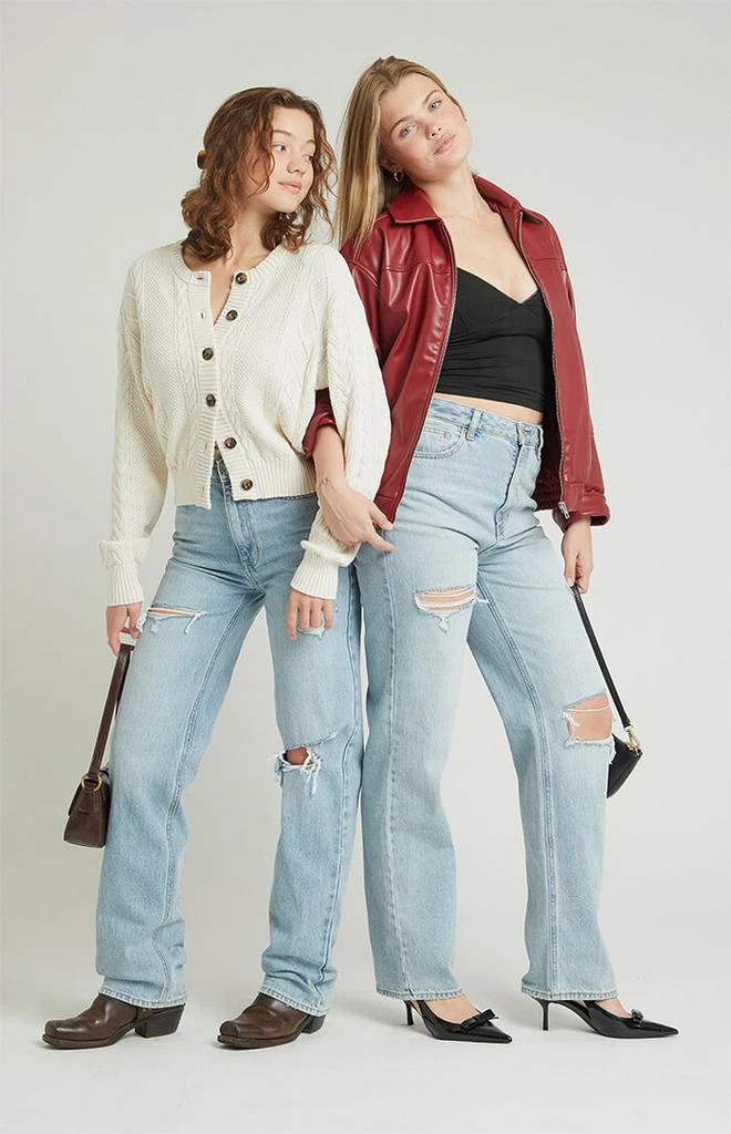 PacSun Light Indigo Ripped '90s Boyfriend Jeans 5
