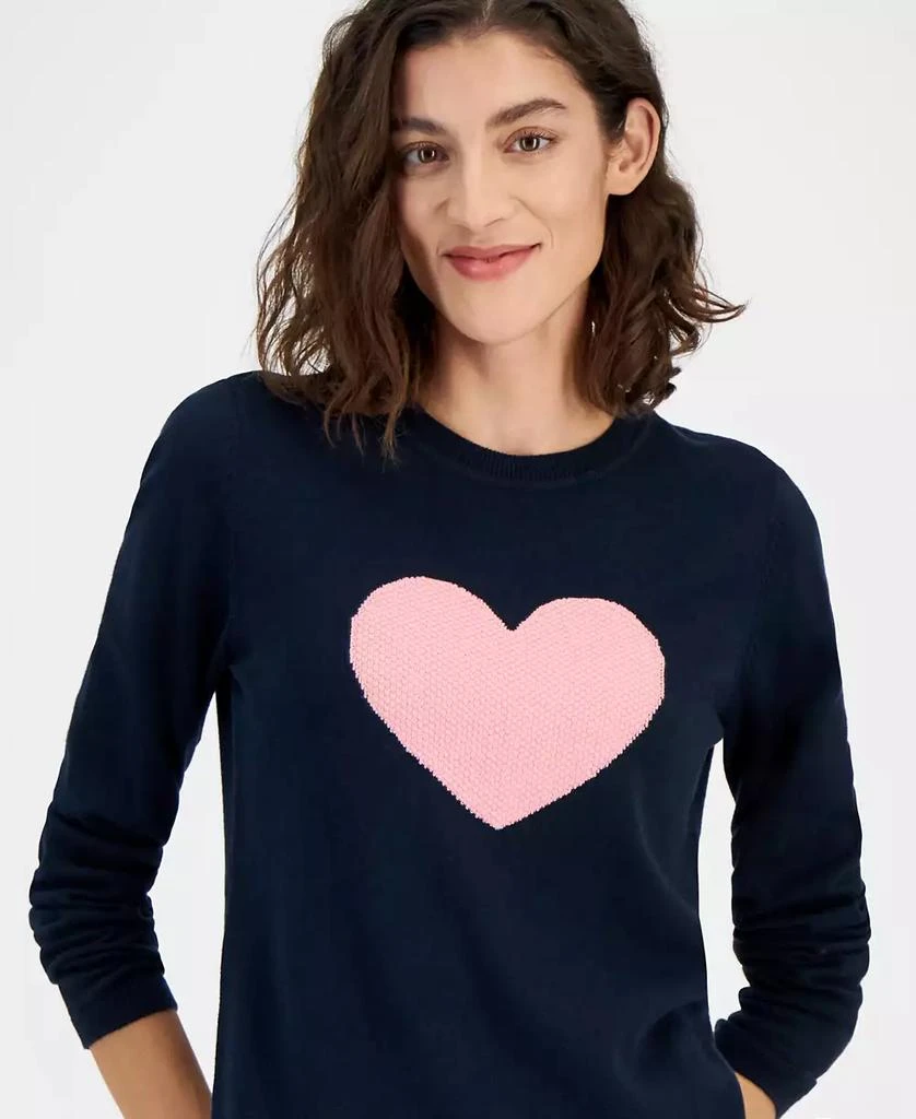 Tommy Hilfiger Women's Long-Sleeves Heart Sweater 2