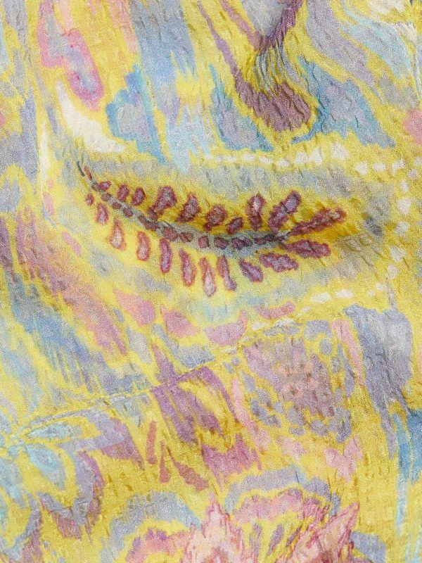 Ramy Brook Evie Printed Tie Front Blouse 4
