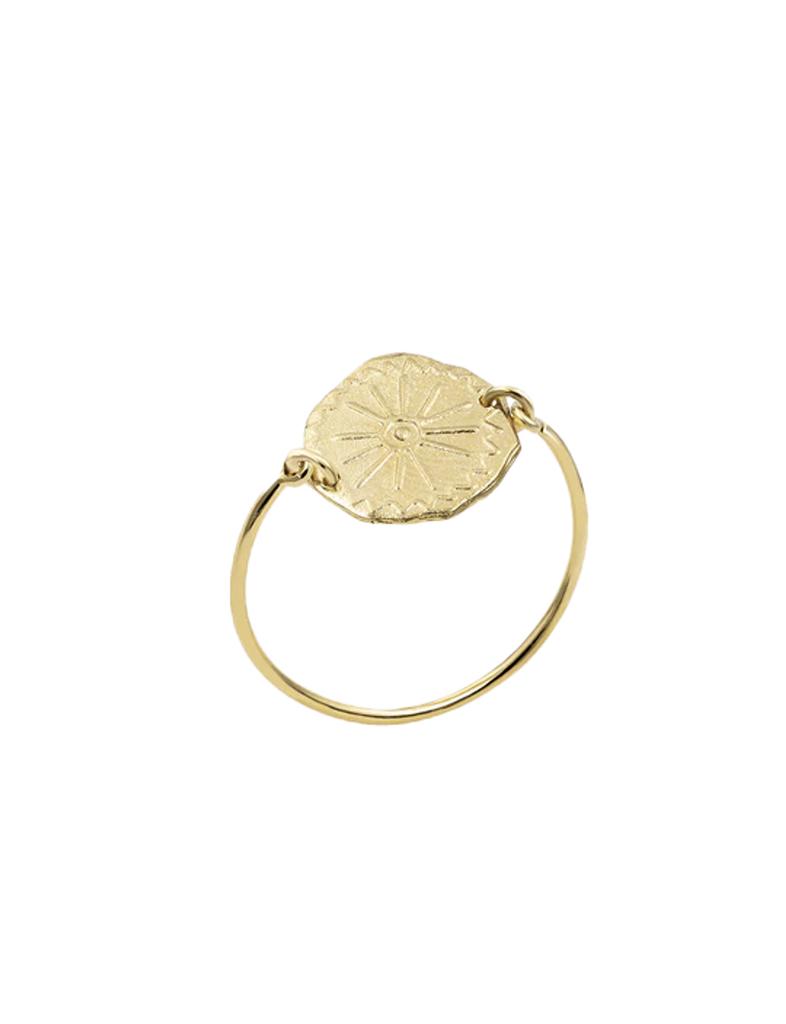 INES DE LA FRESSANGE Lutece sunburst gold-plated ring