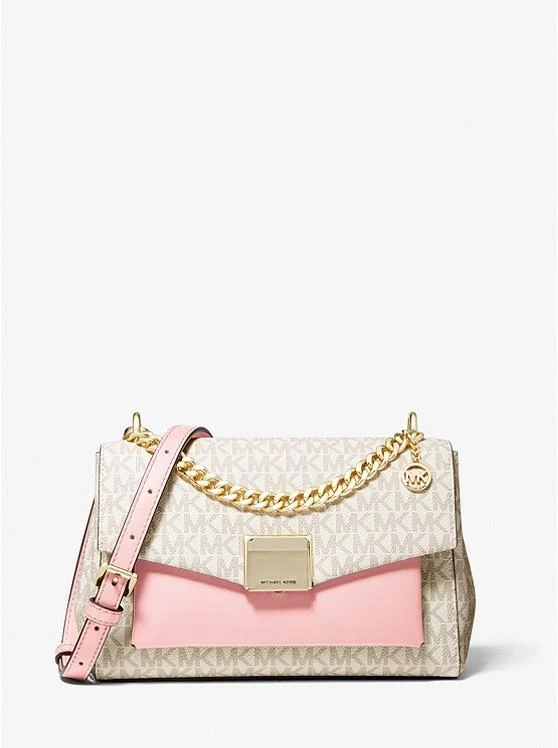 Michael Kors Lita Medium Two-Tone Logo Crossbody Bag 1