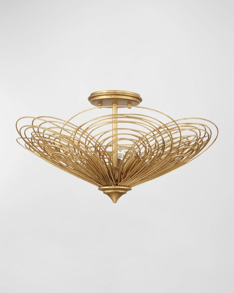 Crystorama Doral 3-Light Semi-Flush Mount 3