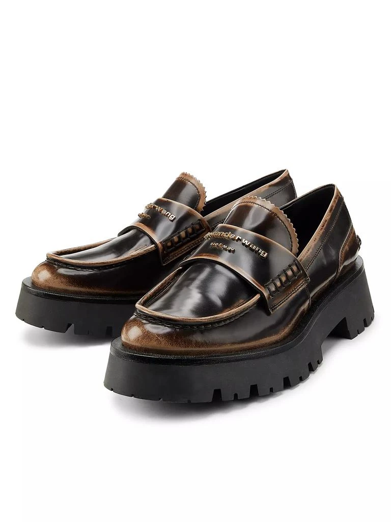 Alexander Wang Carter Lug-Sole Leather Loafers 2