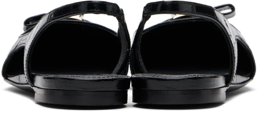 Ferragamo Black Mini Bow Ballet Flats 2