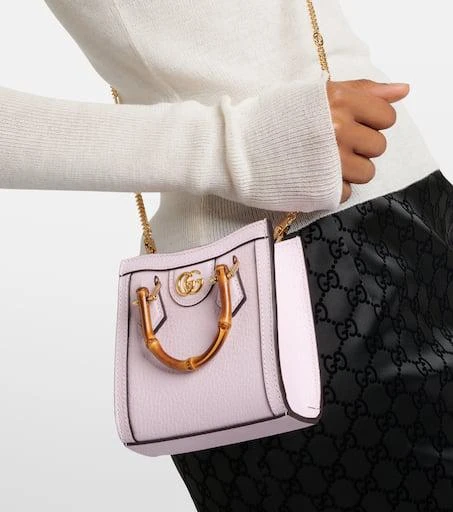 Gucci Diana Mini leather tote bag 5