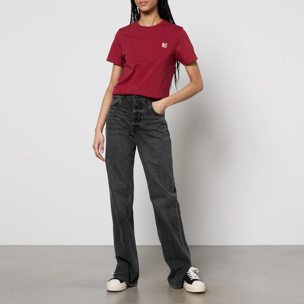 Maison Kitsune Fox Head Patch Cotton-Jersey T-Shirt 3