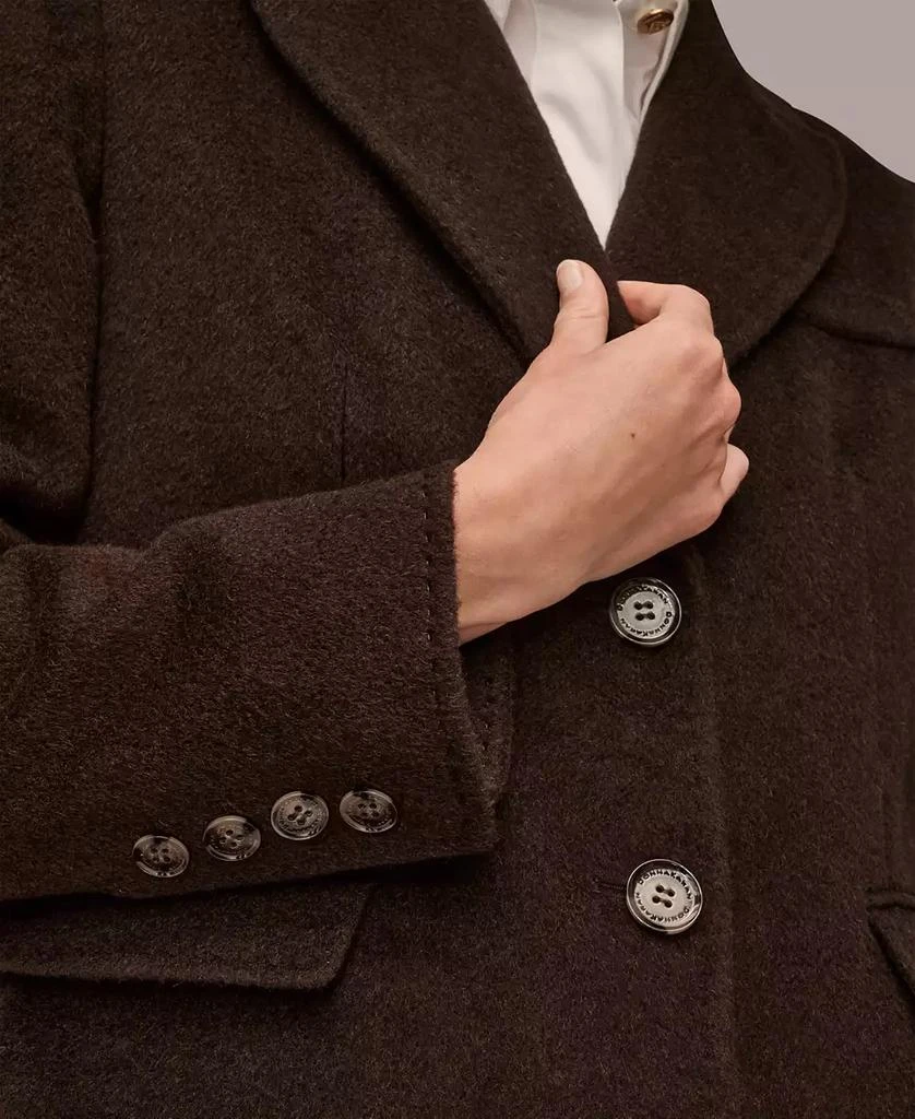 Donna Karan Women
s Single-Breasted Stitch Trimmed Coat 4