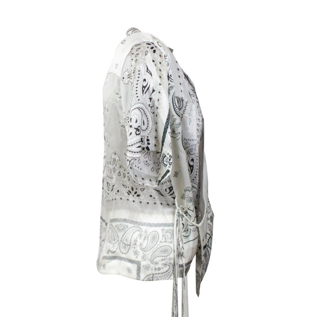 AMIRI Grey Bandana Reconstruct Wrap Shirt 2
