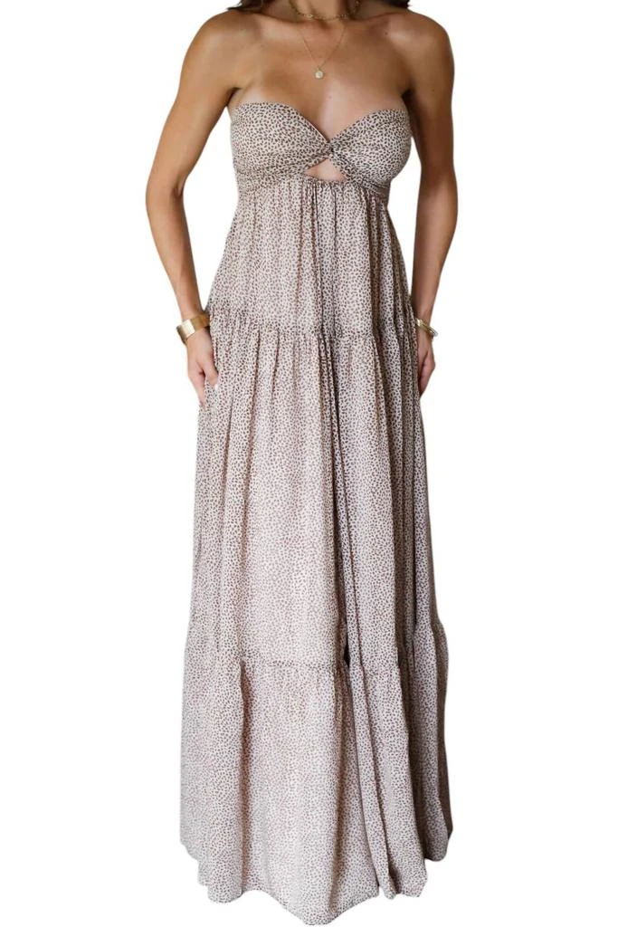 Sky To Moon Sky To Moon - Ditsy Floral Floral Twisted Maxi Dress 2