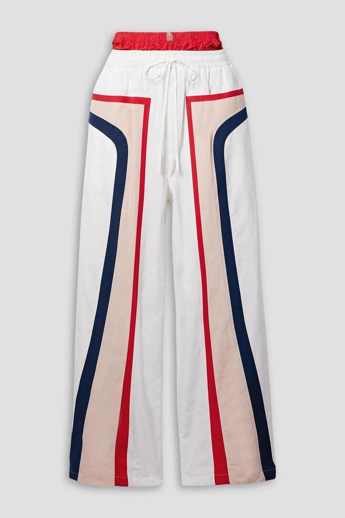 Rosie Assoulin Billab-Long layered striped shell track pants 1