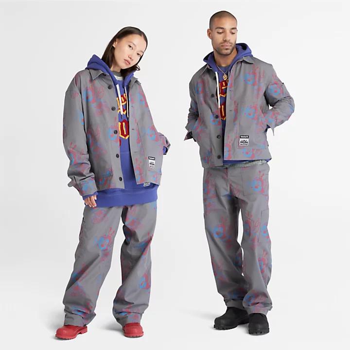 Timberland Bee Line x Timberland® Printed Jacket for Men in Grey