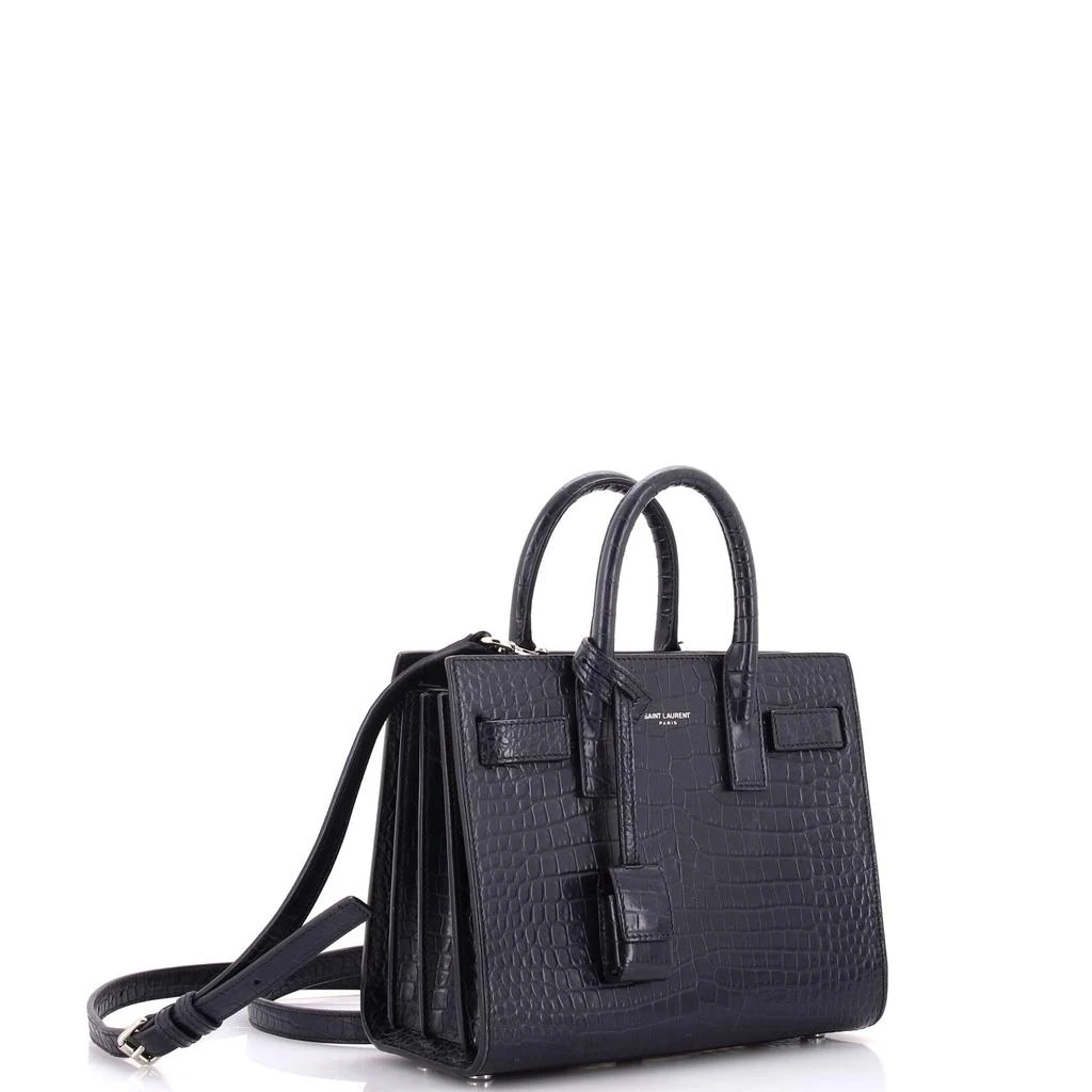Yves Saint Laurent Sac de Jour NM Bag Crocodile Embossed Leather Nano 2