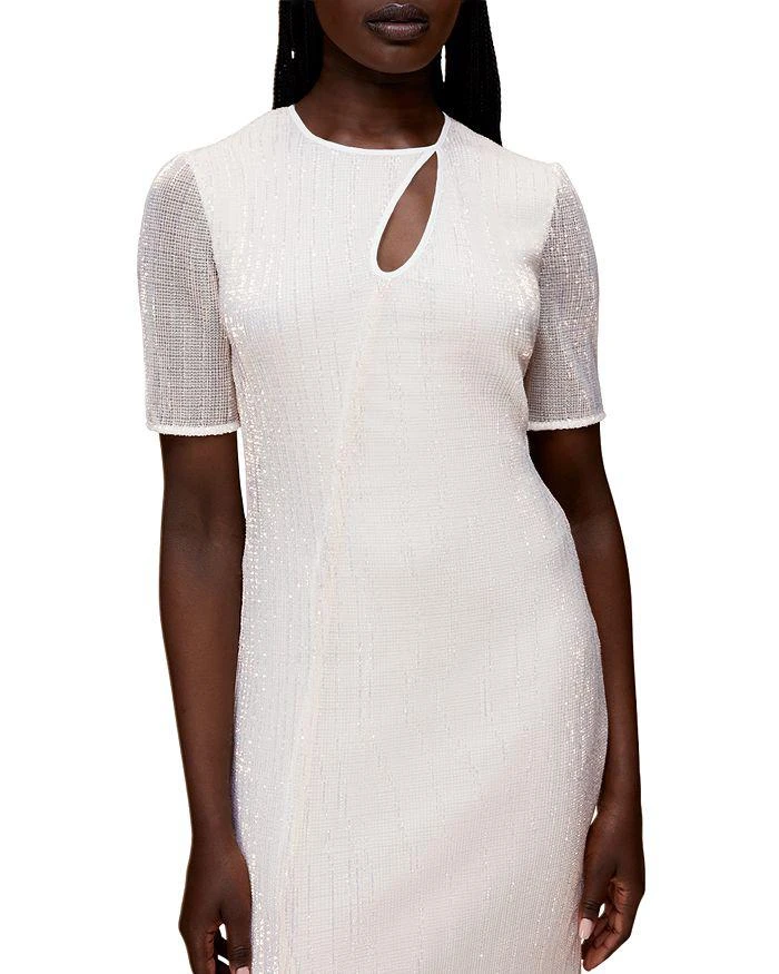 Whistles Keyhole Sequin Midi Dress 3