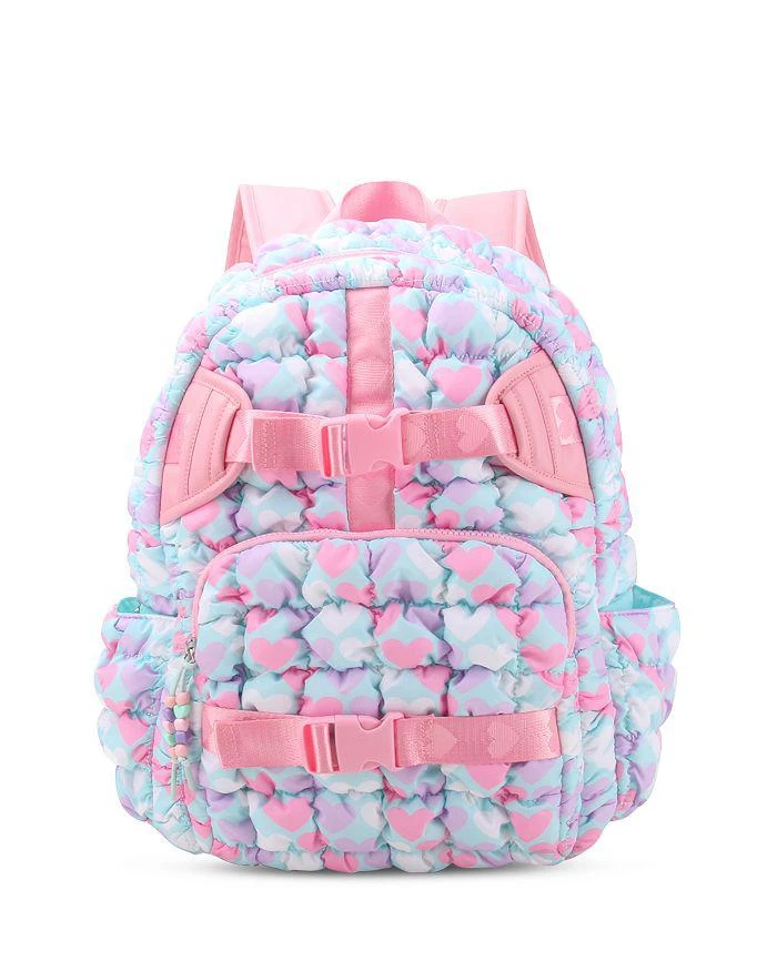 OMG! Accessories Heart Print Scrunch Large Backpack With  display picture 3
