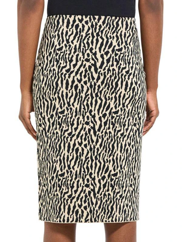 Theory Animal-Print Jacquard Midi Skirt 2