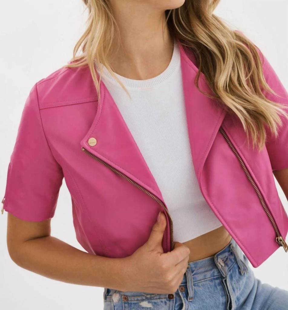 LaMarque Lamarque - Kirsi Cropped Biker Jacket 1