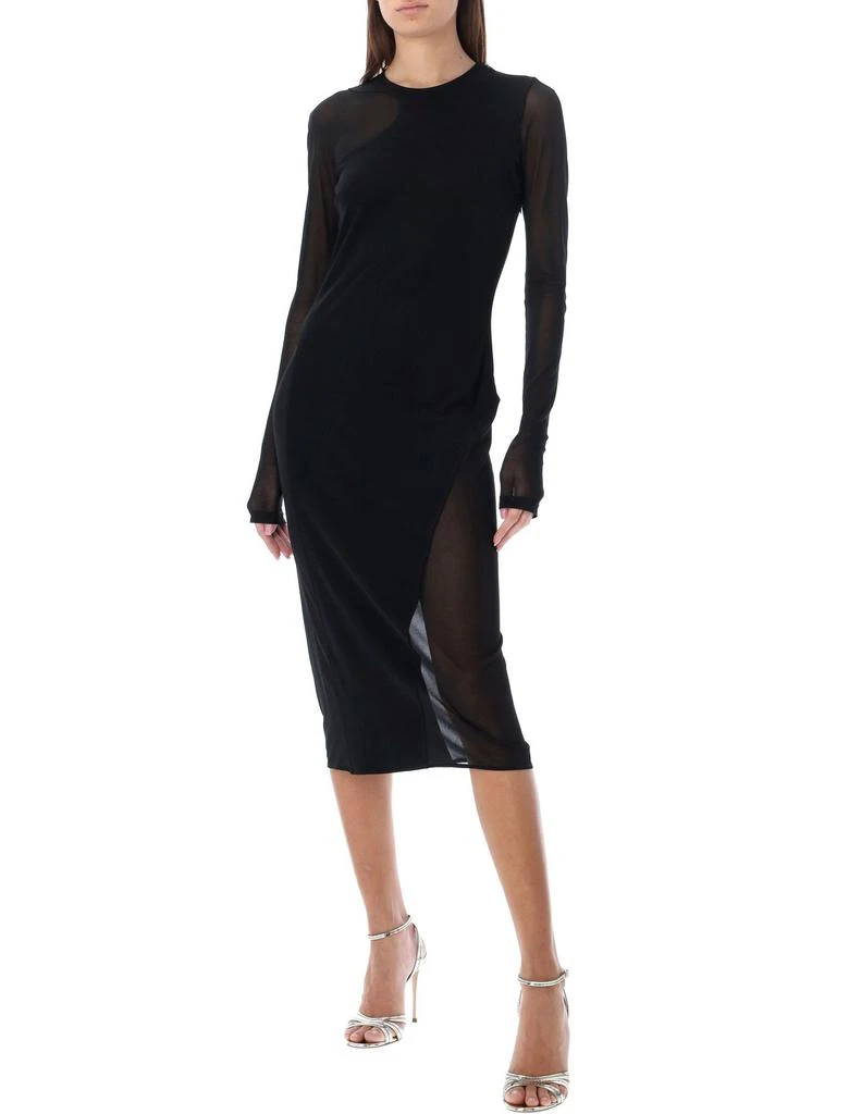Tom Ford Tom Ford Semi-Sheer Asymmetric Midi Dress 4