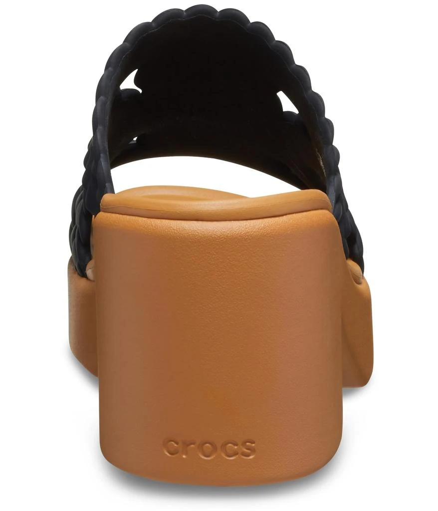 Crocs Brooklyn Woven Slide Heels 5