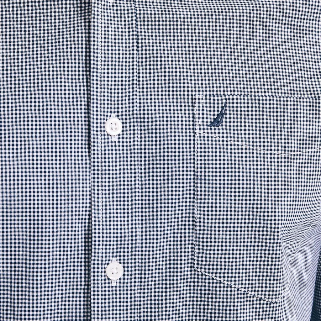 Nautica Mens Wrinkle-Resistant Plaid Wear To Work Shirt 1