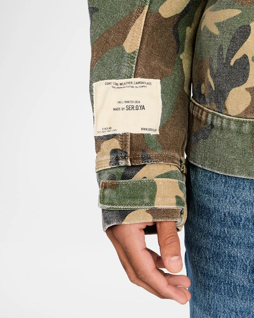 SER.O.YA Men's Emil Camo Canvas Jacket 5