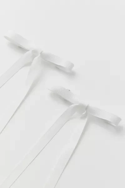 Urban Outfitters Ribbon Hair Bow Barrette Set 3