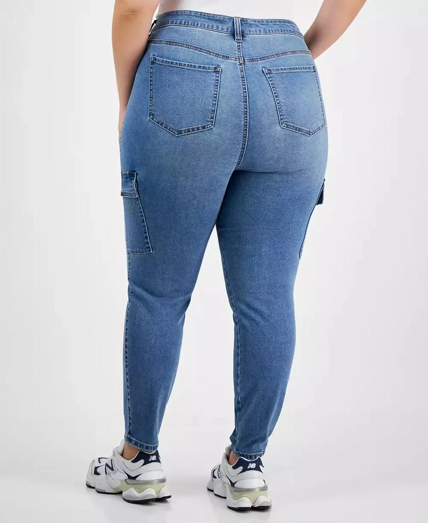 Celebrity Pink Trendy Plus Size High-Rise Skinny Cargo Jeans 4