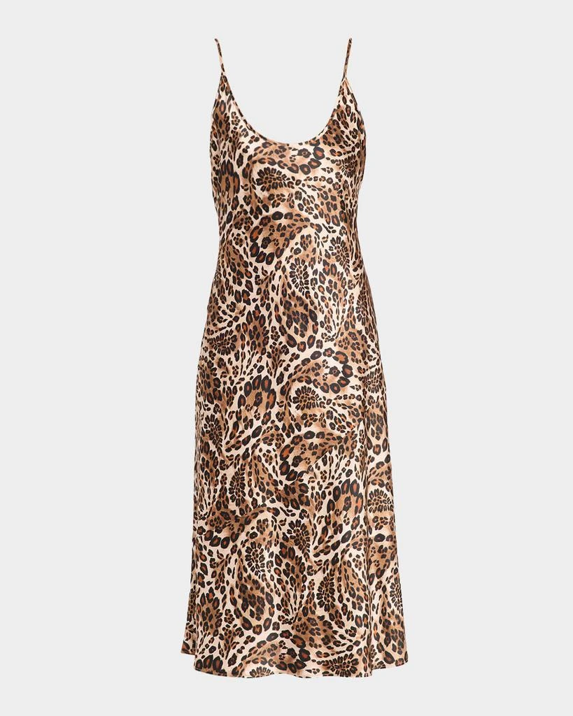 L
Agence Chalia Leopard-Print Silk Slip Dress