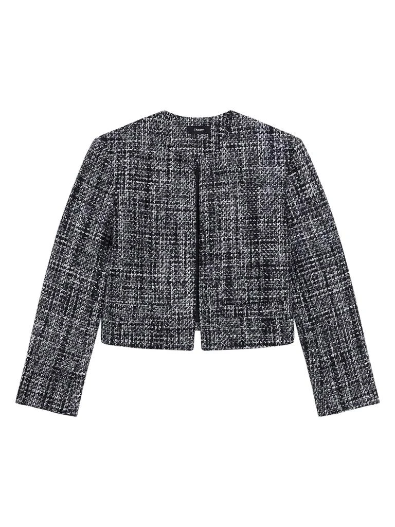 Theory Wool-Blend Tweed Crop Jacket 1