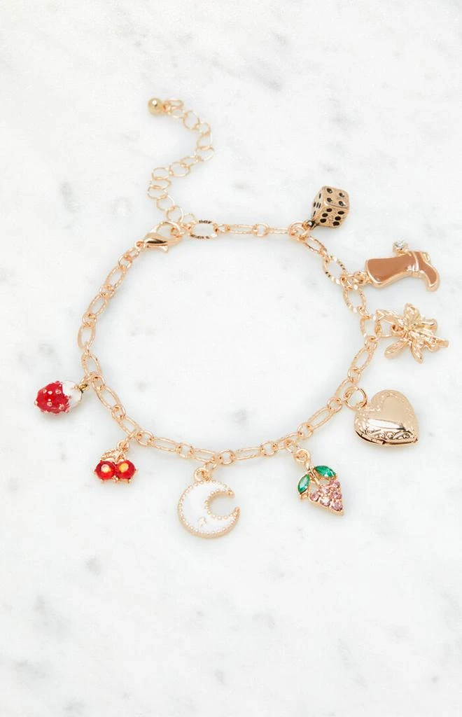 LA Hearts Strawberry Charm Bracelet 2