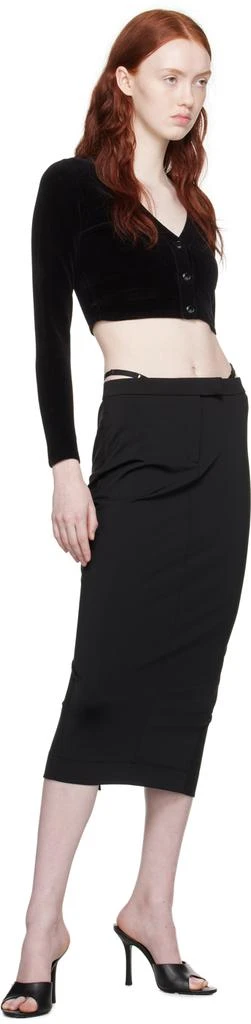 Alexander Wang Black G-String Maxi Skirt 4