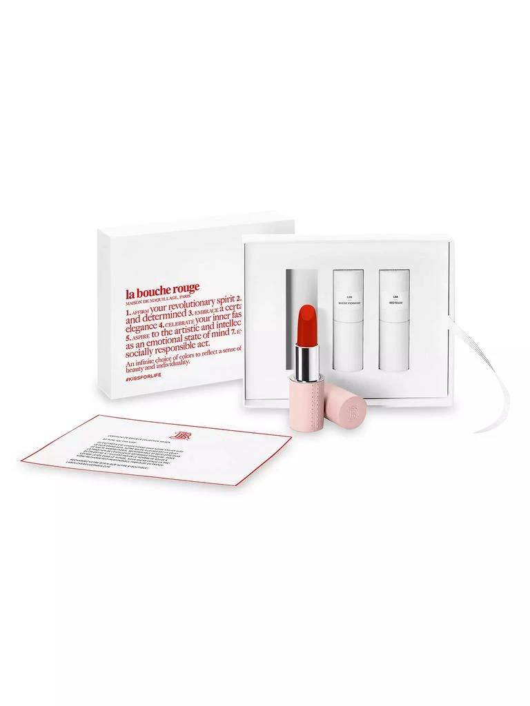 La Bouche Rouge Lipstick Set With Fine Leather Case 1