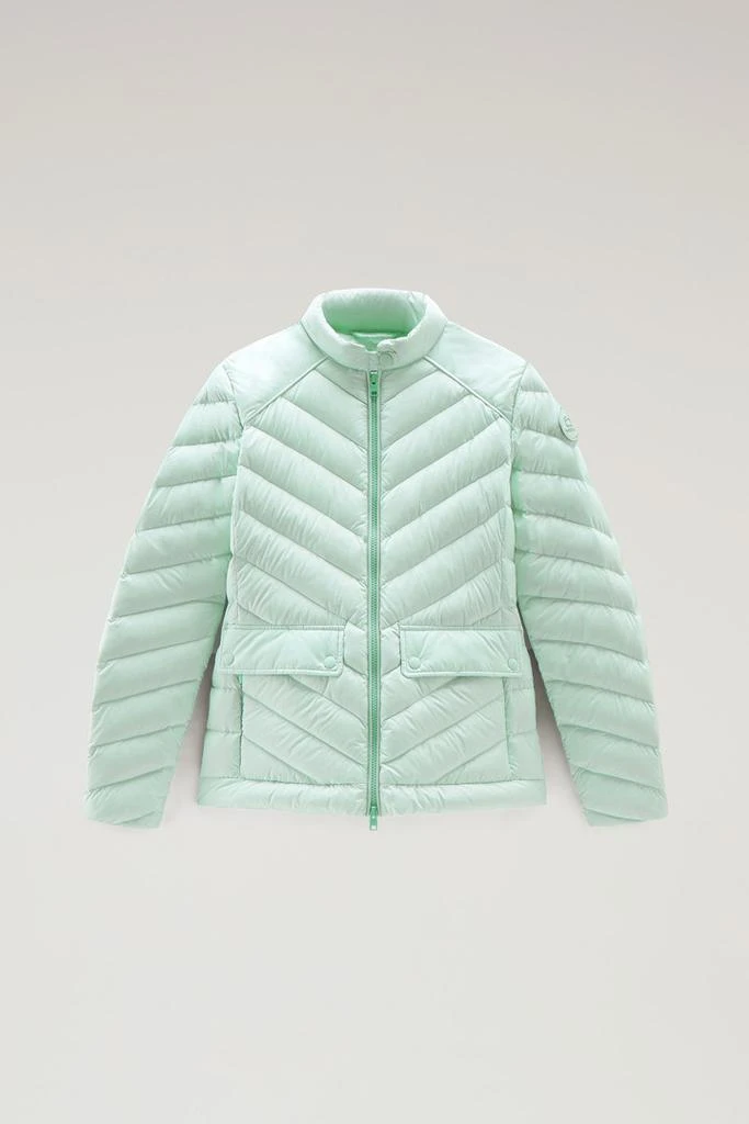 Woolrich Short Padded Jacket with Chevron Quilting - Women - Black 1