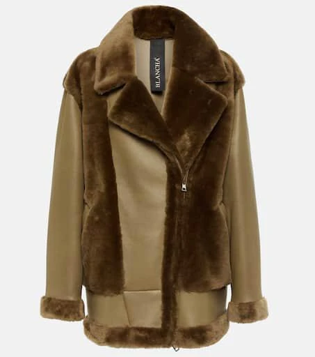 Blancha Leather and shearling jacket 1